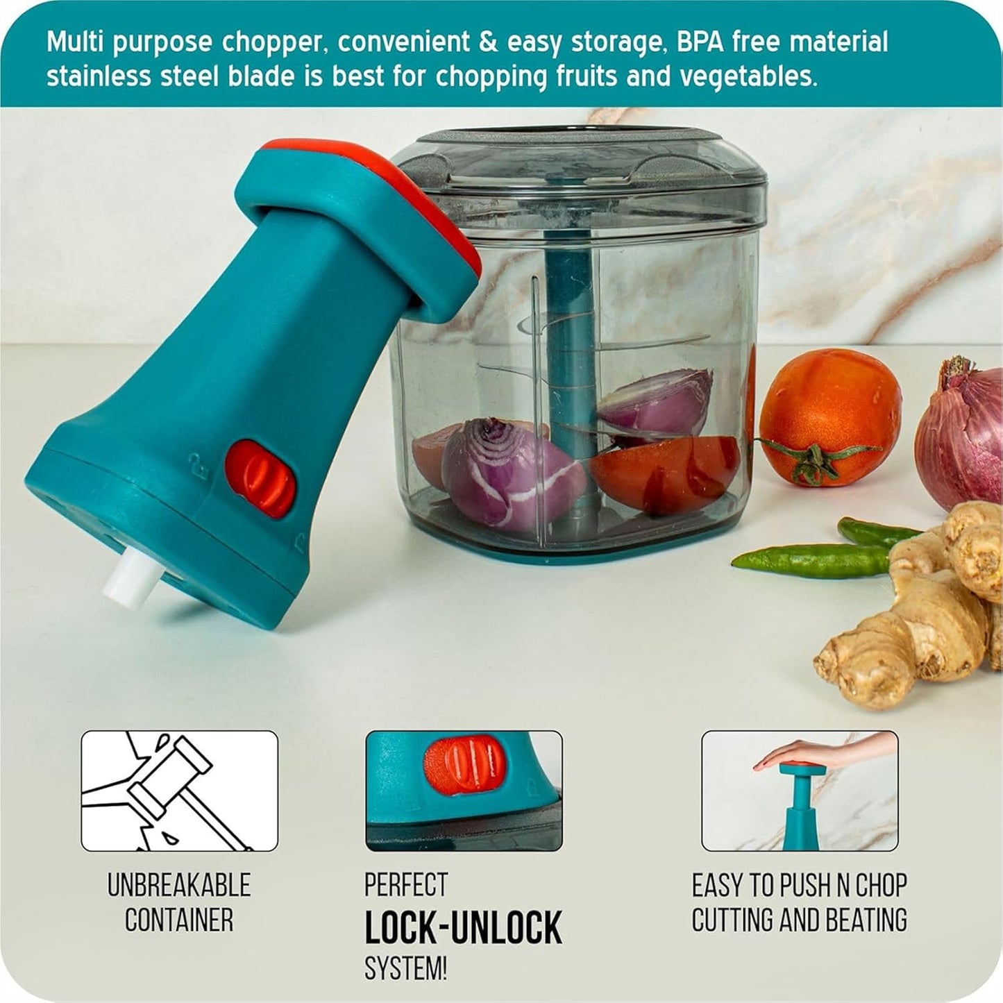 HAND PRESS VEGETABLE CHOPER